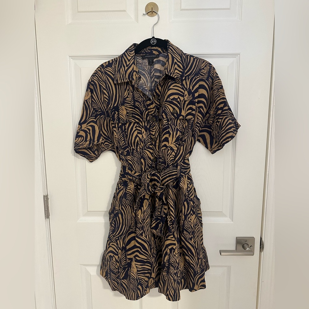 Banana Republic Stylish Zebra Print Dress
